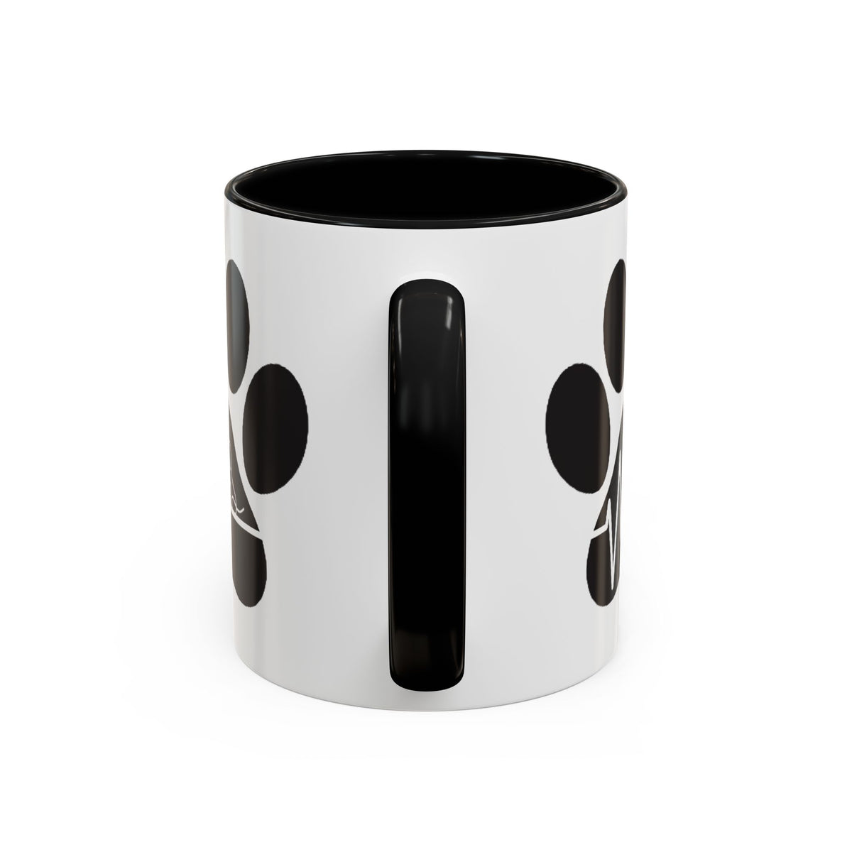 Dog Paw Heartbeat Coffee Mug — Pet Lover Accent Mug (11/15oz)