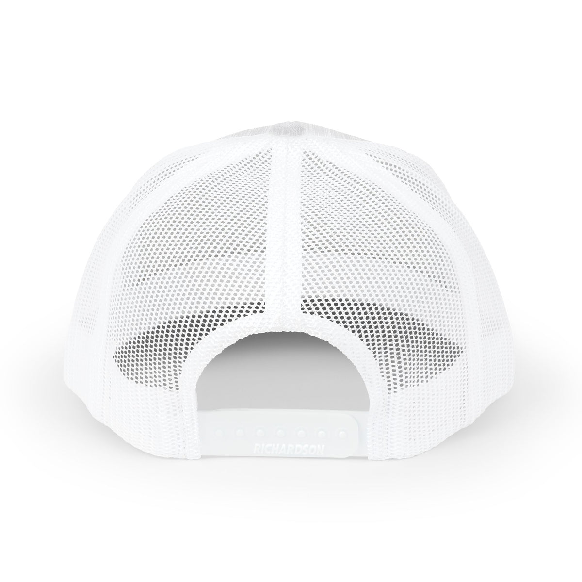 Rock Snapback Trucker Cap — White Mesh Baseball Hat