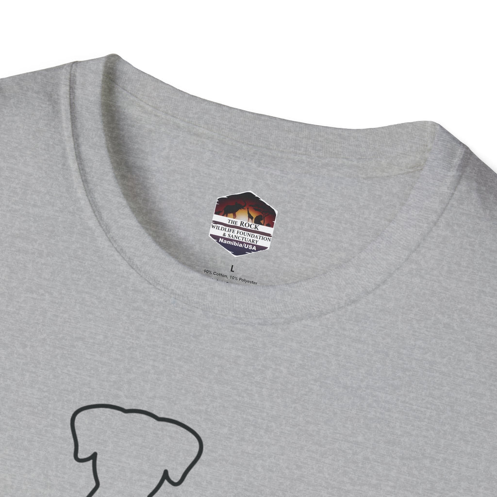 Dog and Cat Line Art T‑Shirt — Minimal Pet Silhouette Tee