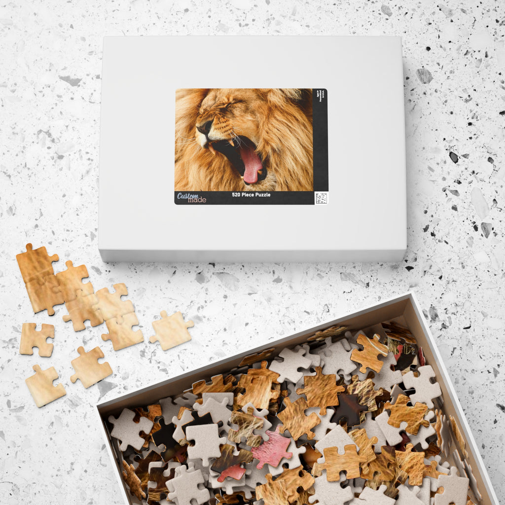 Roaring Lion Jigsaw Puzzle — Wildlife Puzzle for Adults & Kids (110/252/520/1014 pcs)