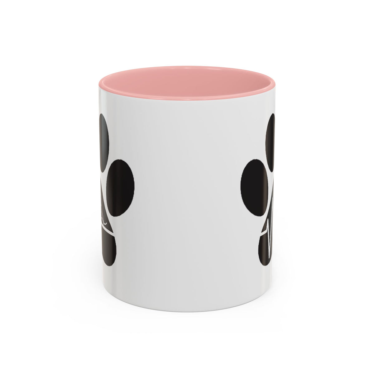Dog Paw Heartbeat Coffee Mug — Pet Lover Accent Mug (11/15oz)