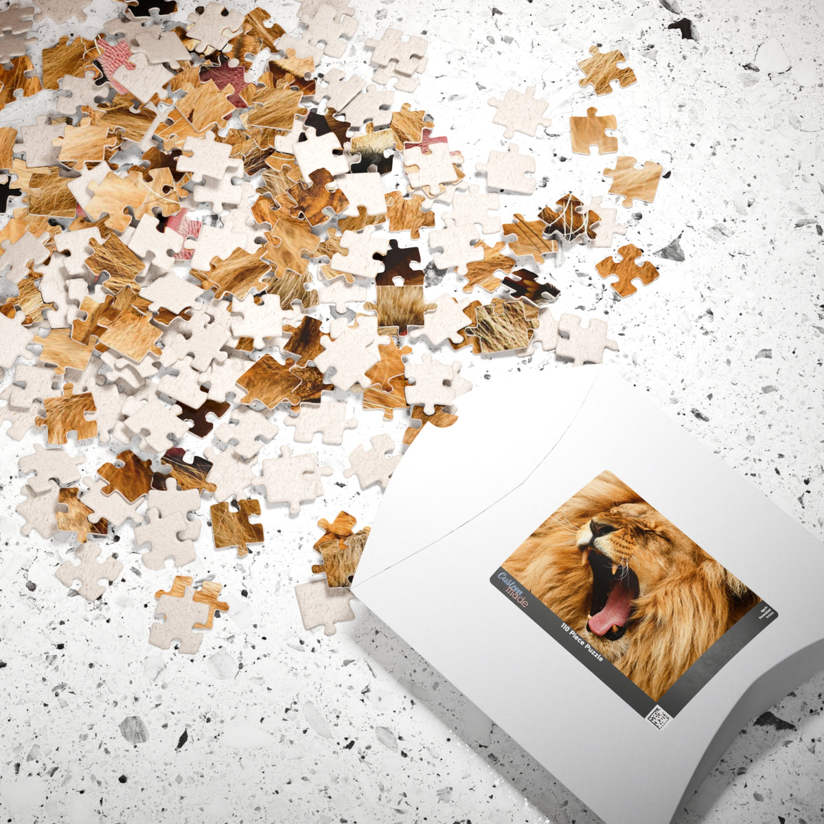 Roaring Lion Jigsaw Puzzle — Wildlife Puzzle for Adults & Kids (110/252/520/1014 pcs)
