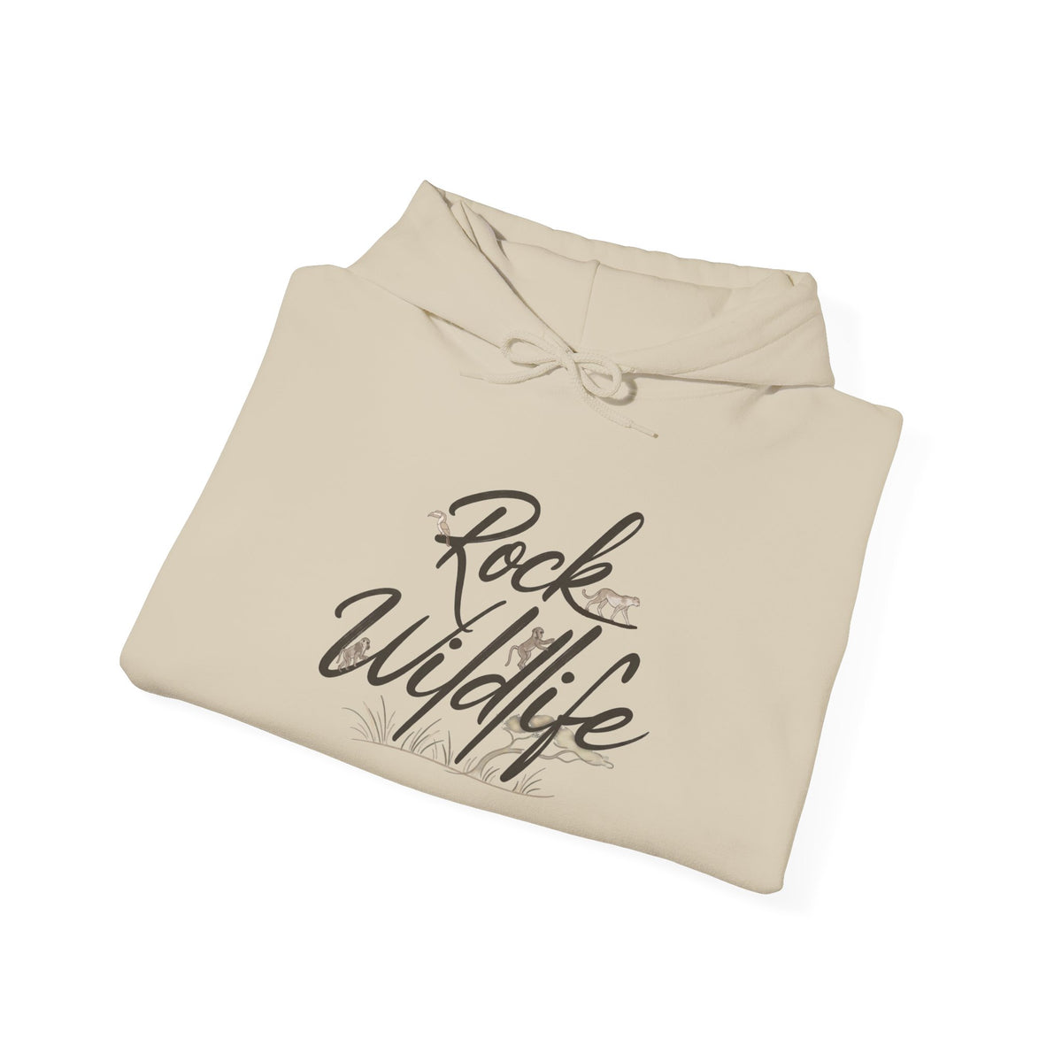 Hoodie - Rock Wildlife Script Pullover Hoodie