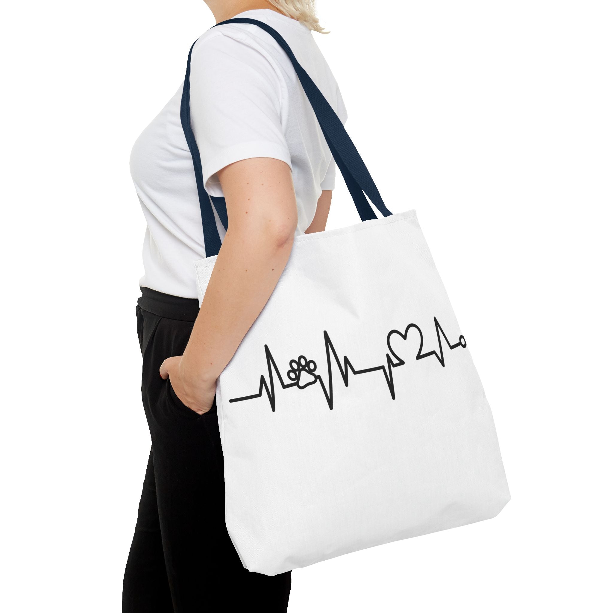 Animal ECG Tote Bag