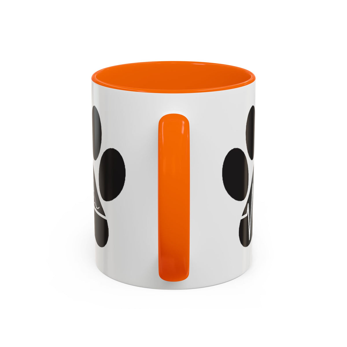Dog Paw Heartbeat Coffee Mug — Pet Lover Accent Mug (11/15oz)
