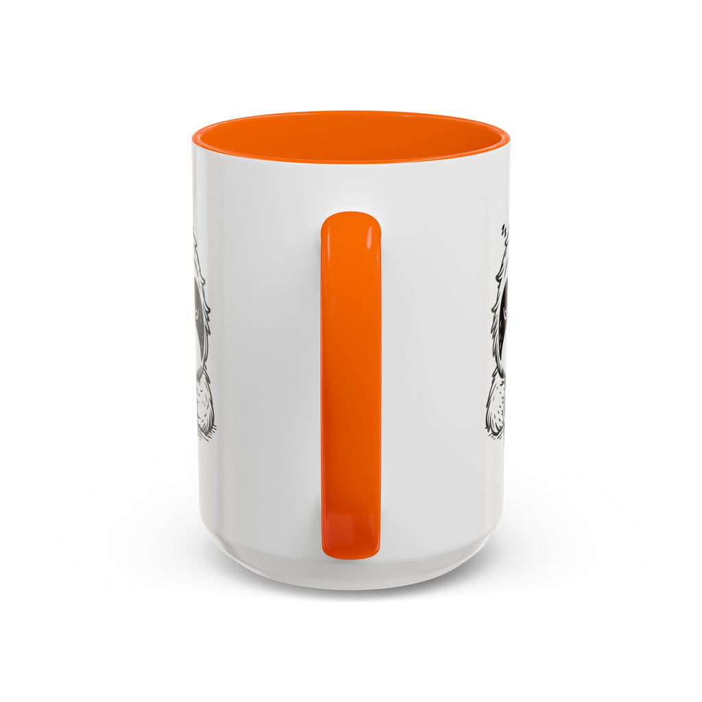 Cute Sloth Coffee Mug (Accent, 11/15oz) — Adorable Cartoon Sloth Holding Coffee Cup