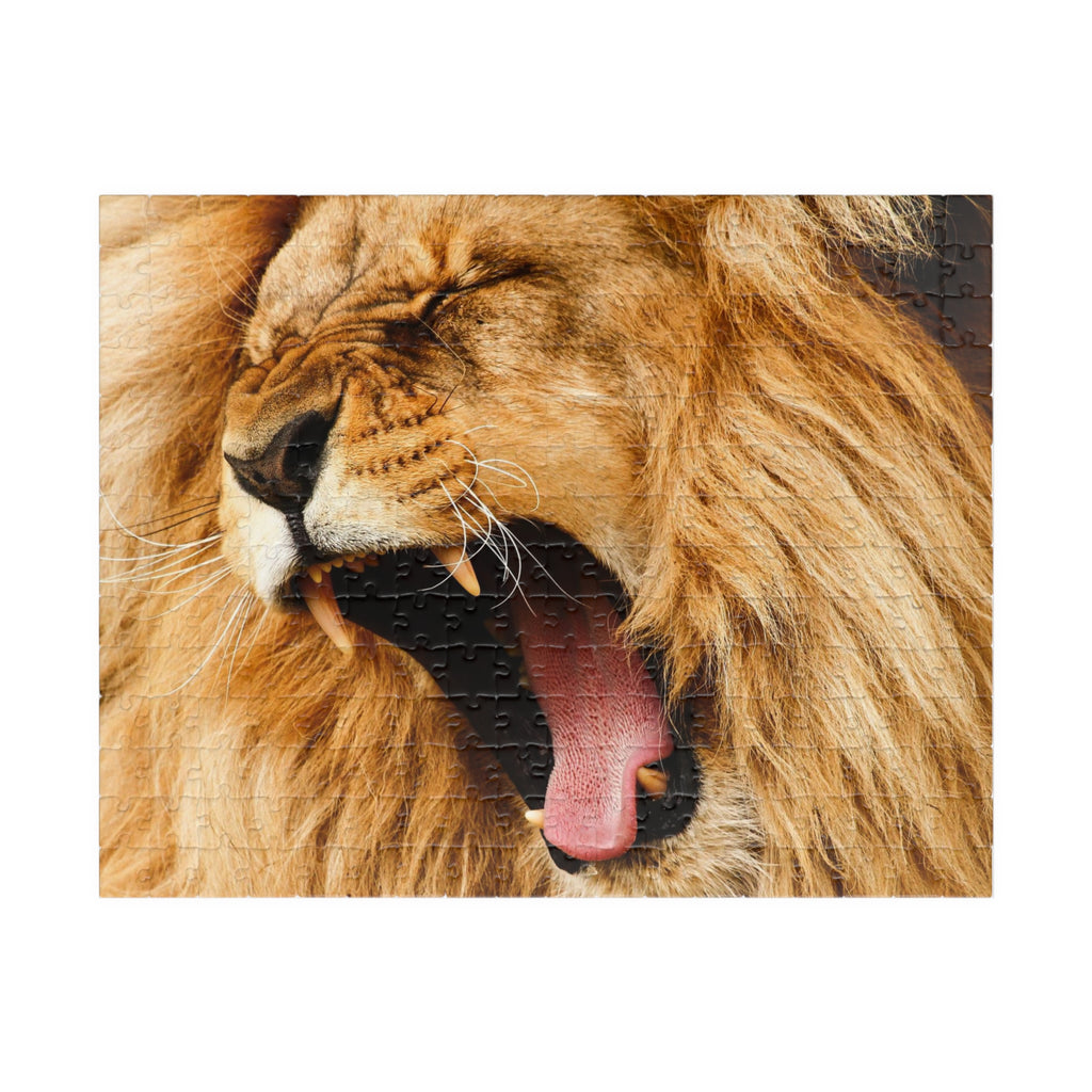 Roaring Lion Jigsaw Puzzle — Wildlife Puzzle for Adults & Kids (110/252/520/1014 pcs)