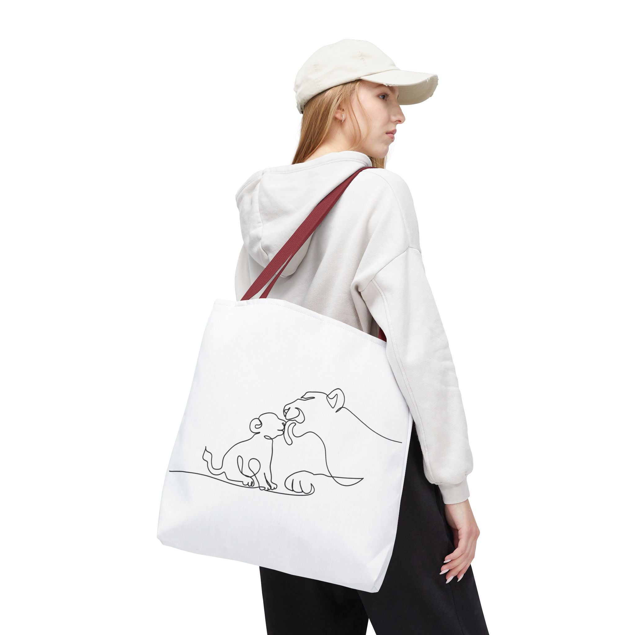 Lioness and Cub Tote Bag