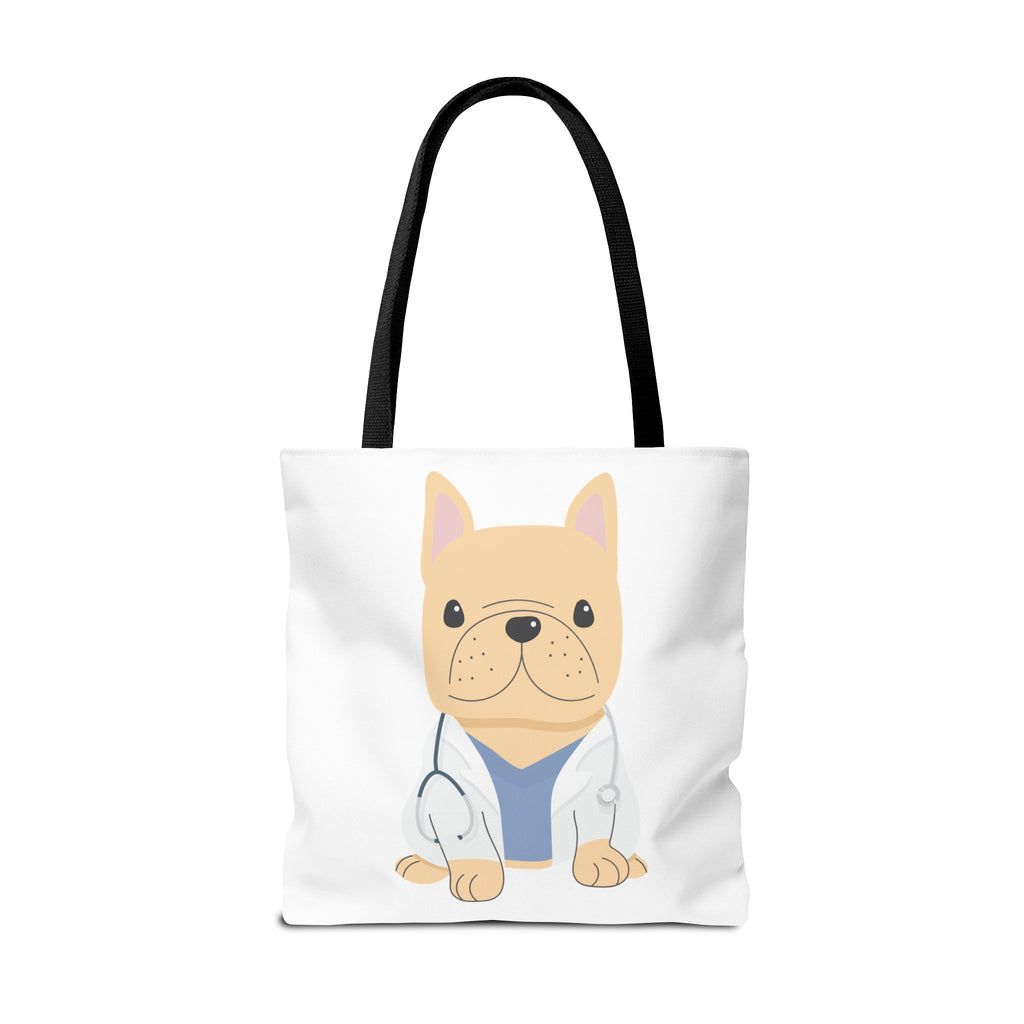 Doctor French Bulldog Tote Bag — Cute Vet Dogtor Canvas Tote