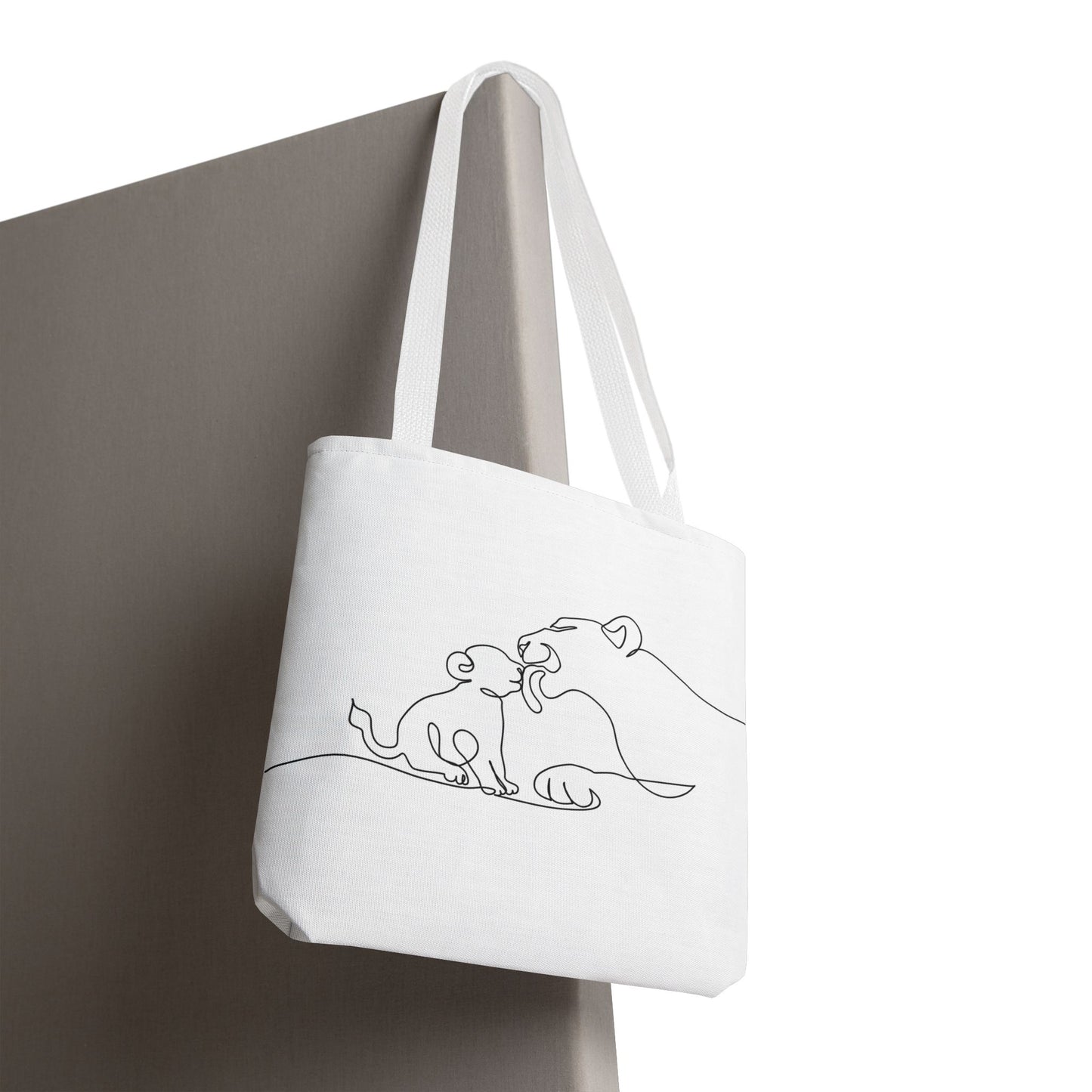 Lioness and Cub Tote Bag