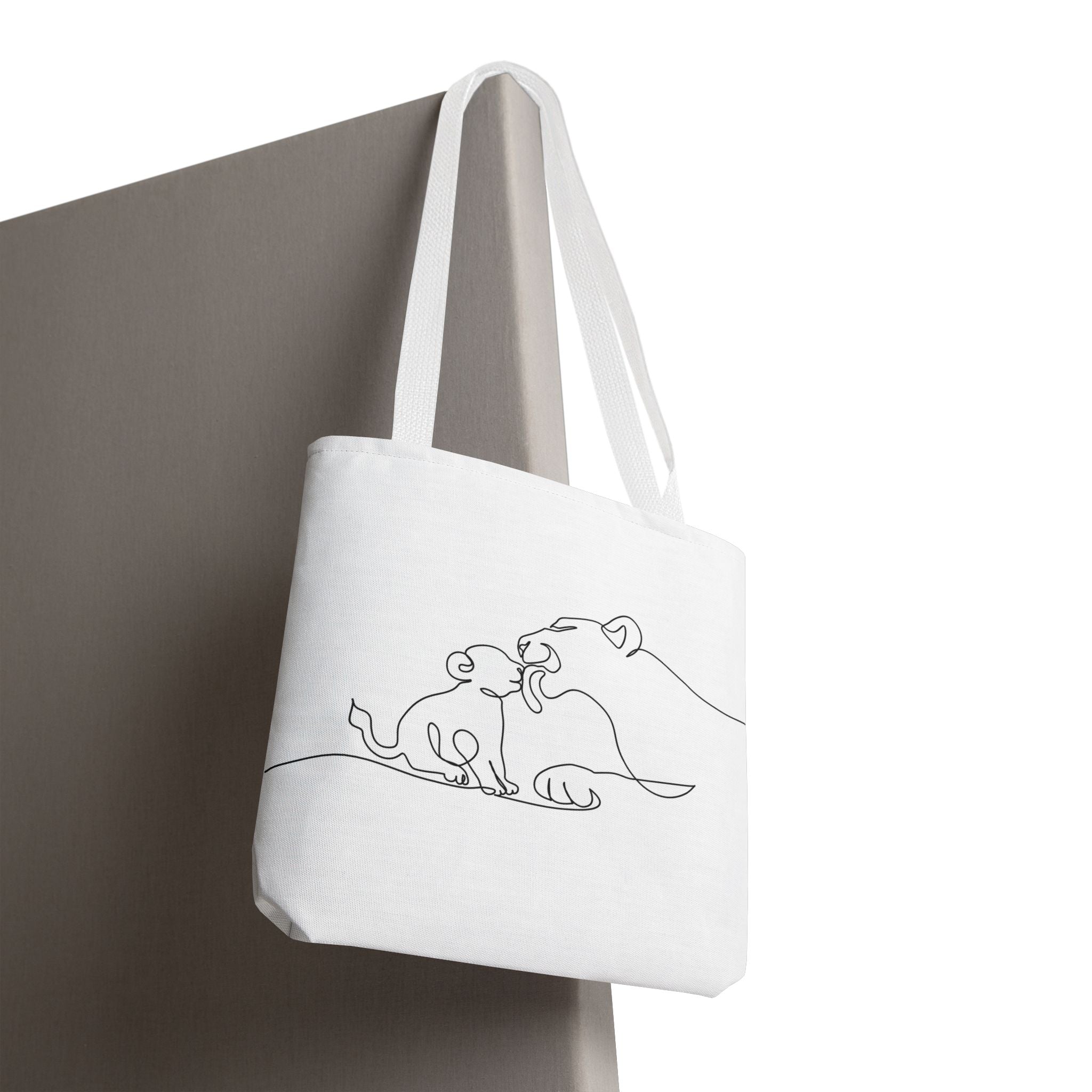 Lioness and Cub Tote Bag
