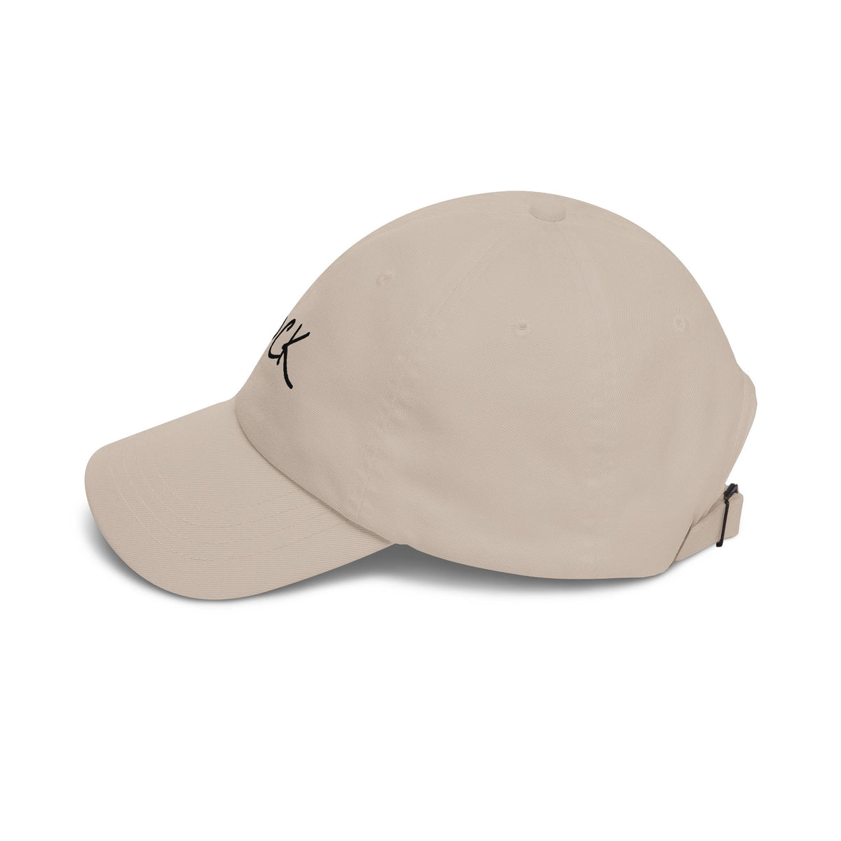 Rock Script Dad Cap — Casual Embroidered Baseball Hat