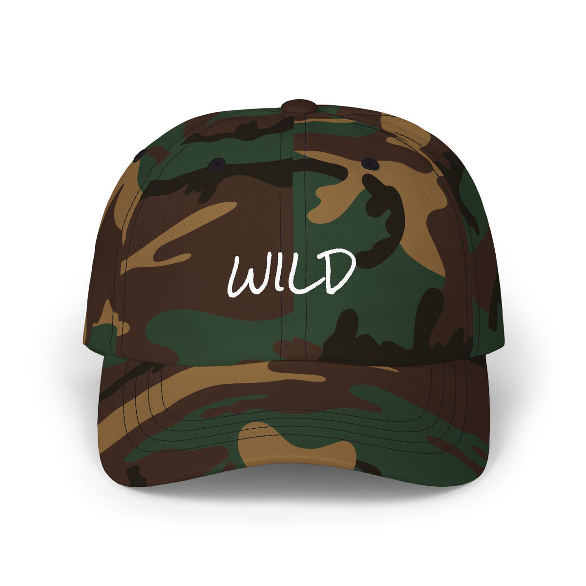 Wild Embroidered Dad Cap — Casual Embroidered Baseball Hat