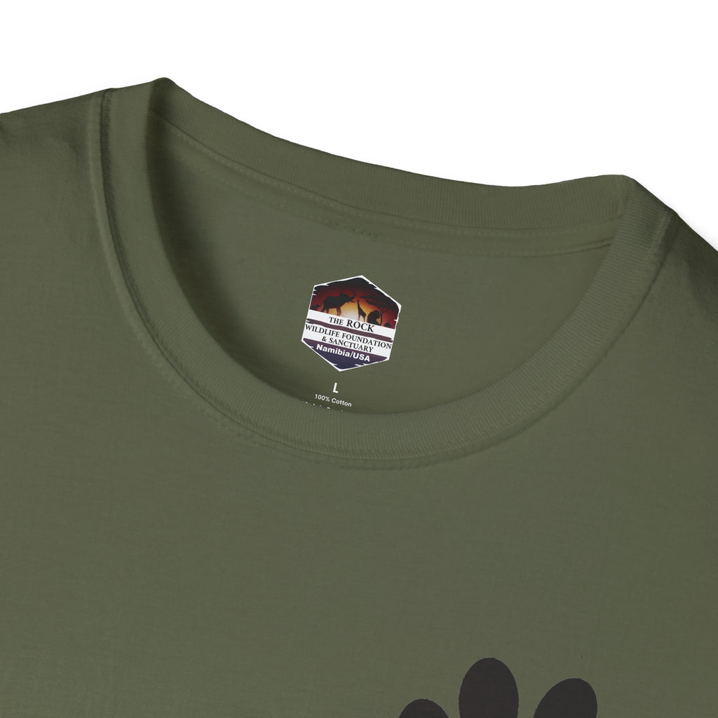 T-Shirt — Paw & Heartbeat EKG Design (Pet Lover Tee)