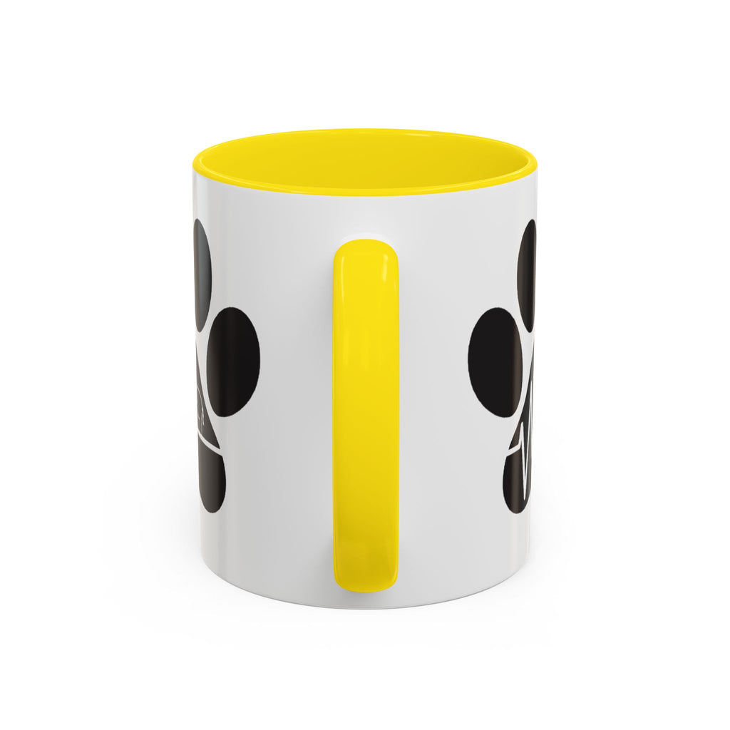 Elephant Paw Coffee Mug — Animal Rescue Heartbeat Accent Mug