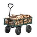 Carriage Steel Cart with Swivel Handle & Detachable Sides