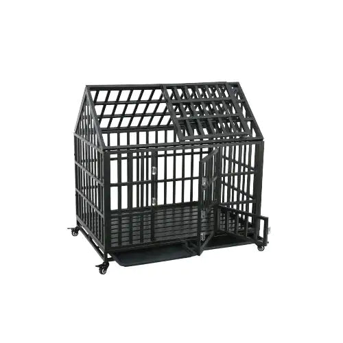 Heavy Duty Dog Crate with Roof