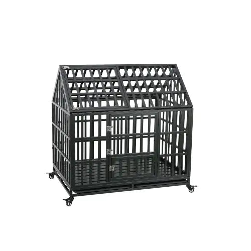 Heavy Duty Dog Crate with Roof