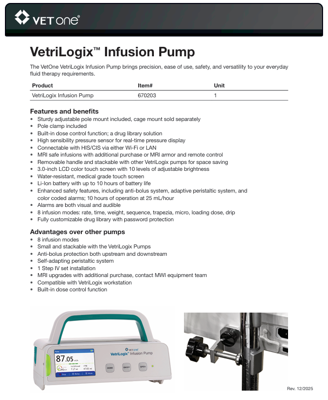 VetriLogix Infusion Pump