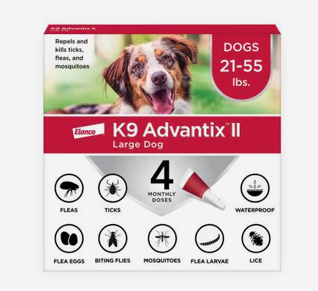 K9 Advantix II Flea & Tick Spot Treatment for Dogs