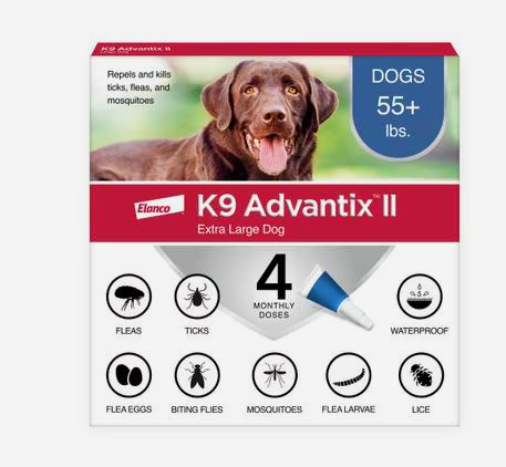 K9 Advantix II Flea & Tick Spot Treatment for Dogs