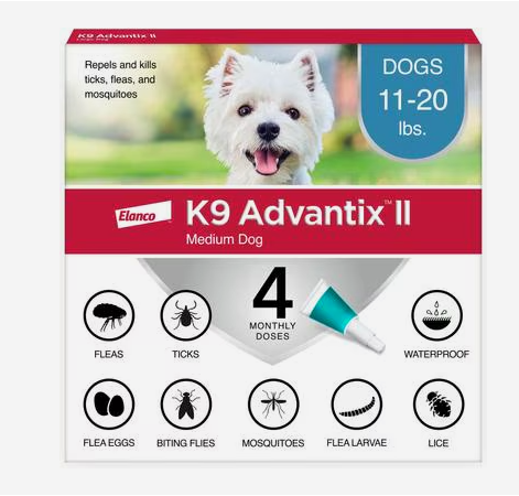 K9 Advantix II Flea & Tick Spot Treatment for Dogs