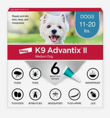 K9 Advantix II Flea & Tick Spot Treatment for Dogs