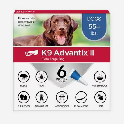 K9 Advantix II Flea & Tick Spot Treatment for Dogs