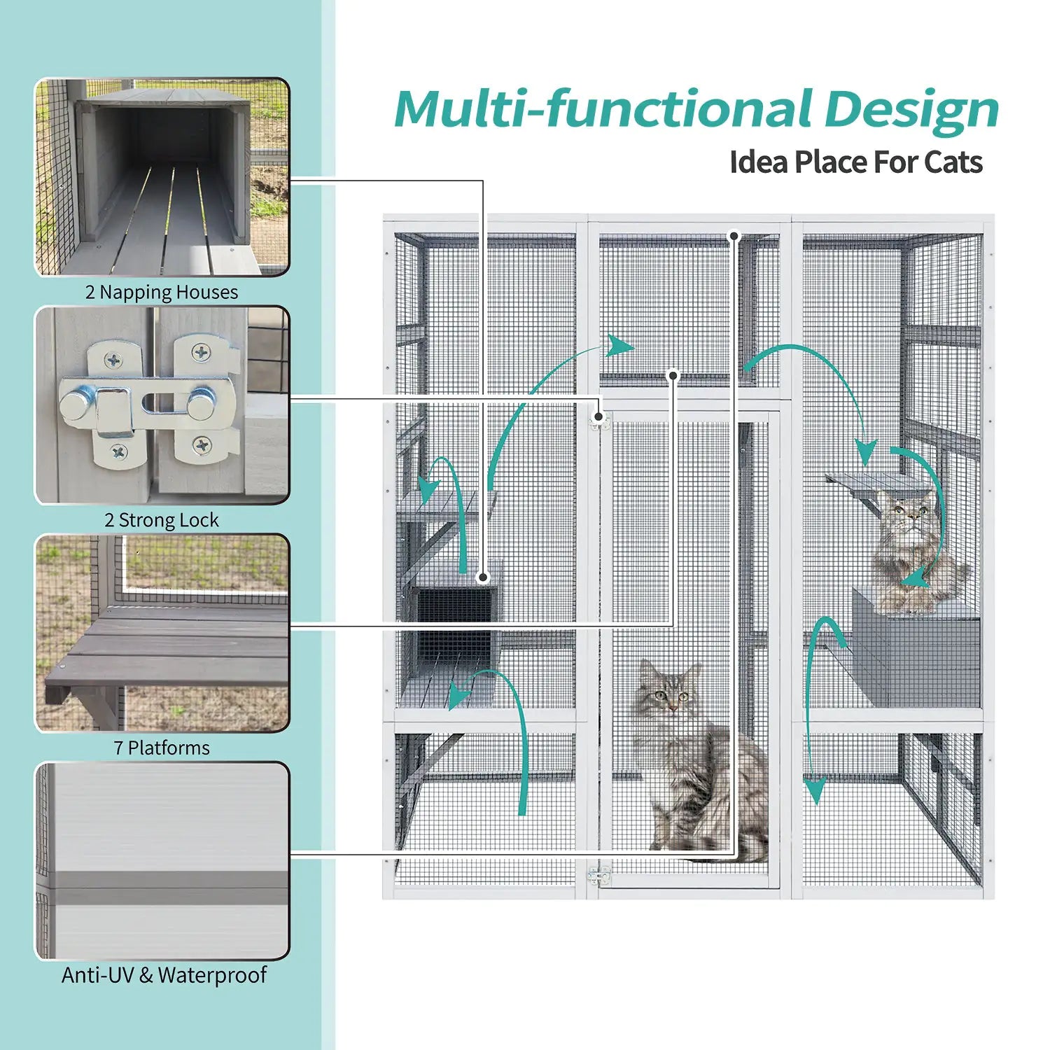 Large Outdoor Wooden Catio