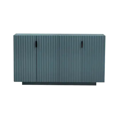 Retro Style 4-Door Cabinet-Antique Blue