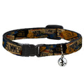 Cat Collar Breakaway - Cali License Plates Stacked Vintage