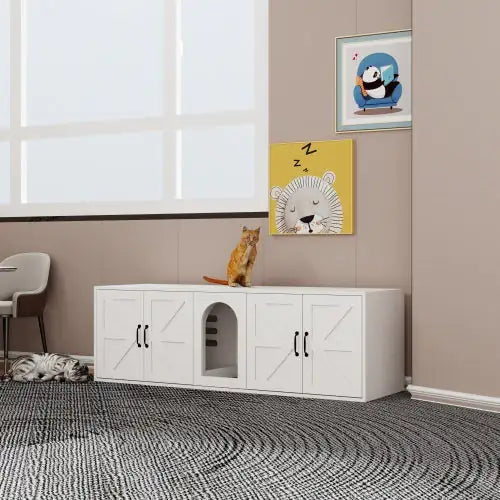 Modern Cat Litter Box Bench