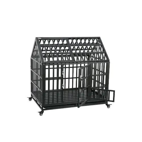 Heavy Duty Dog Crate with Roof