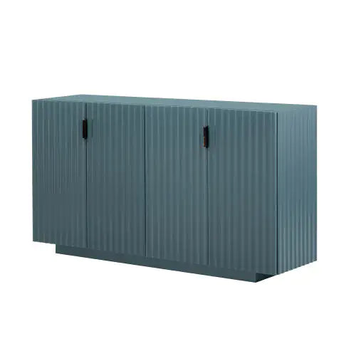 Retro Style 4-Door Cabinet-Antique Blue