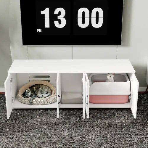 Modern Cat Litter Box Bench