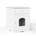 Wooden Pet House Cat Litter Box Enclosure